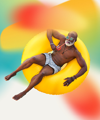 Guy on floaty