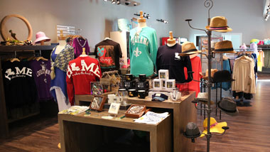 items for sale in the gift shop